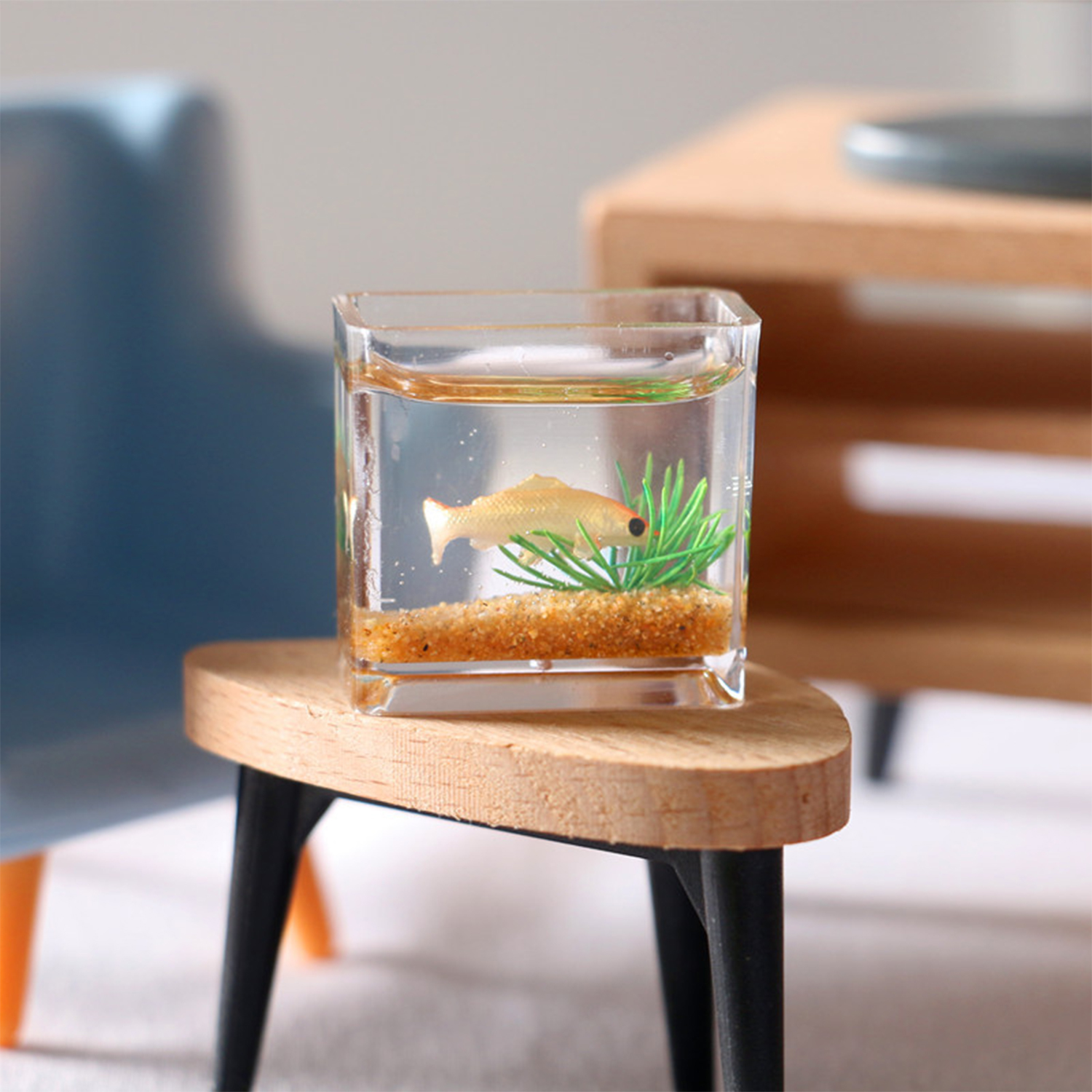 Aquarium Fish To Buy - Dollhouse Miniature Glass Fish Tank Ornaments