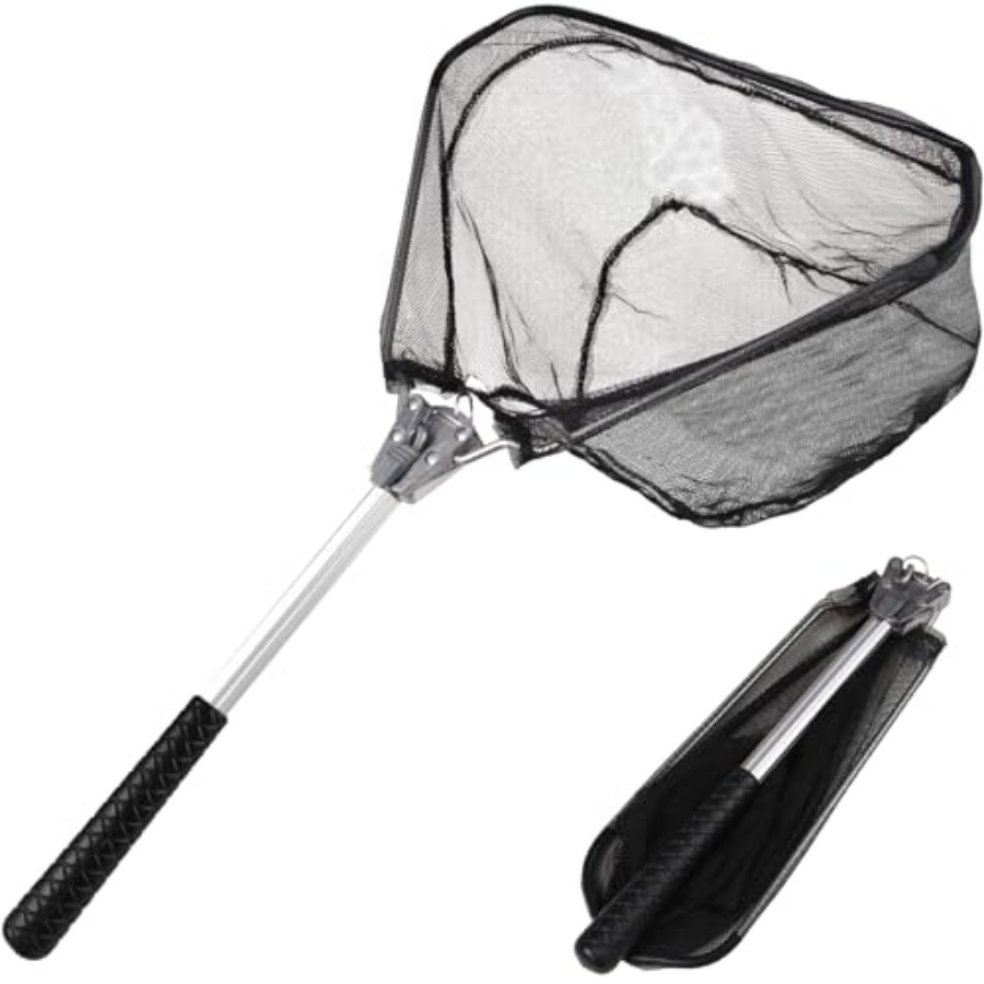 Fish Net Handle - Fishing Landing Net with Telescopic Aluminum