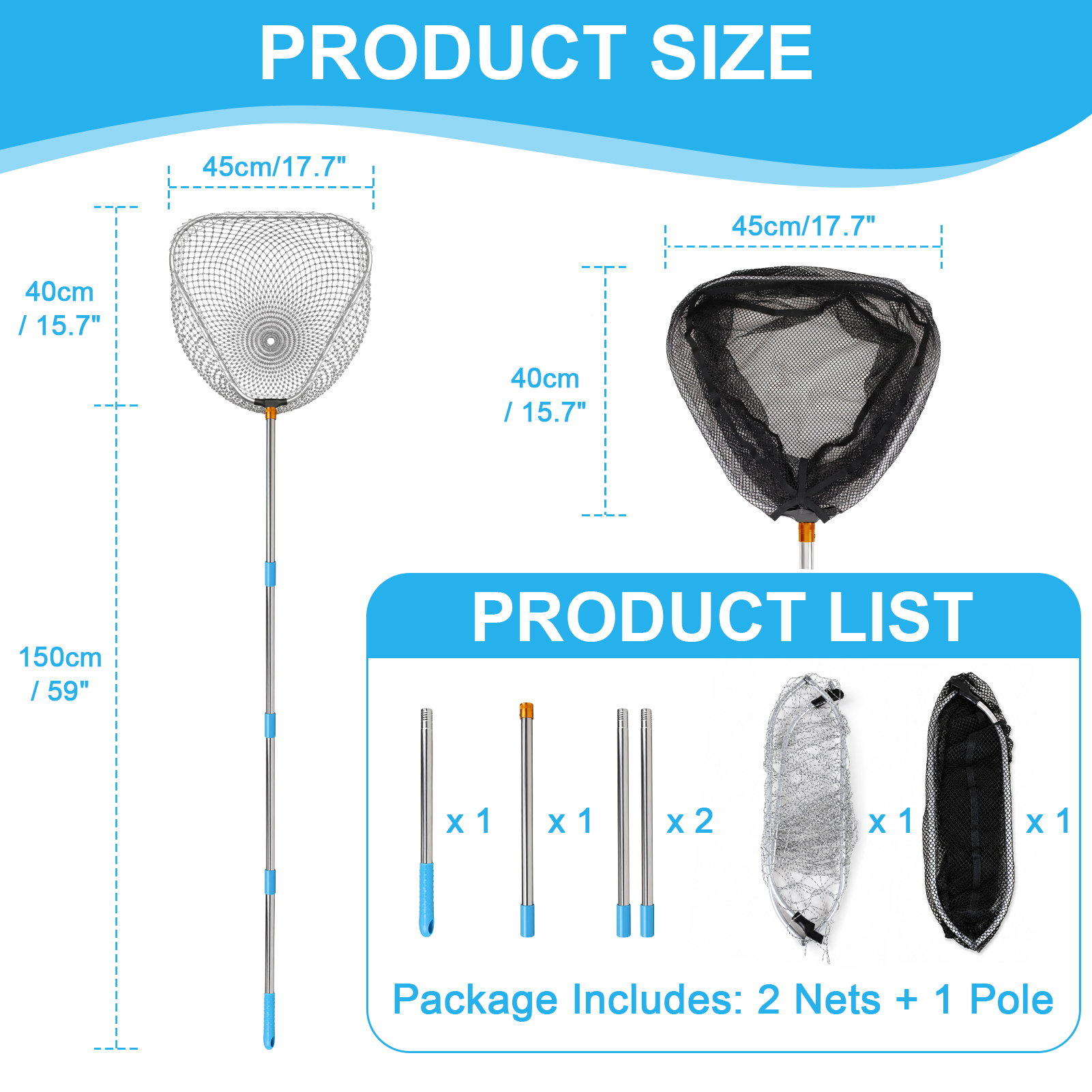 Removable Fishing Poultry Catc - đánh giá và giá Fish Net Handle