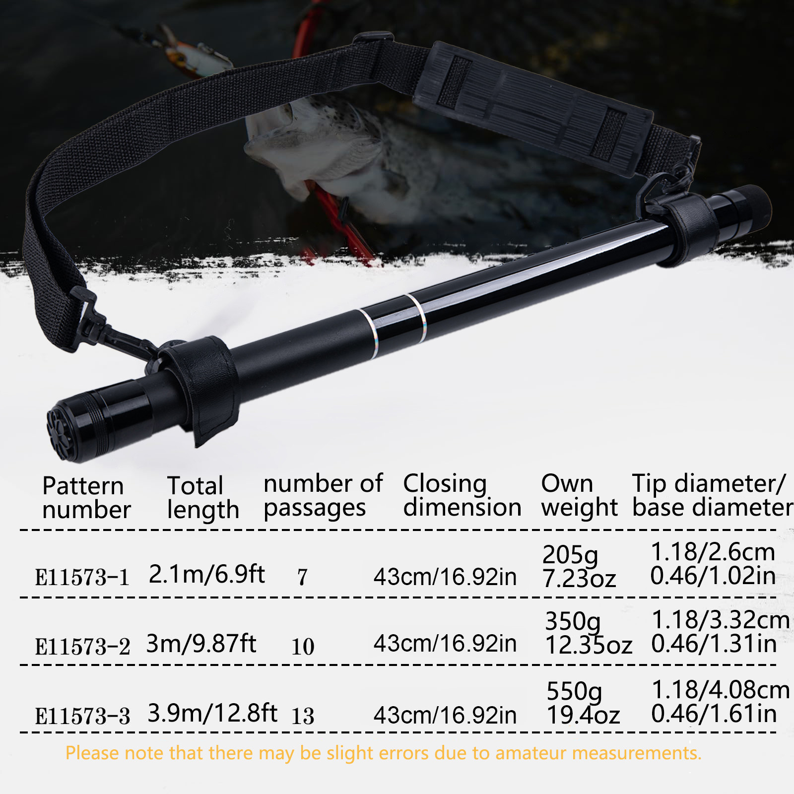 Goture Fishing Net Pole 2.1M 3 - đánh giá và giá Fish Net Handle