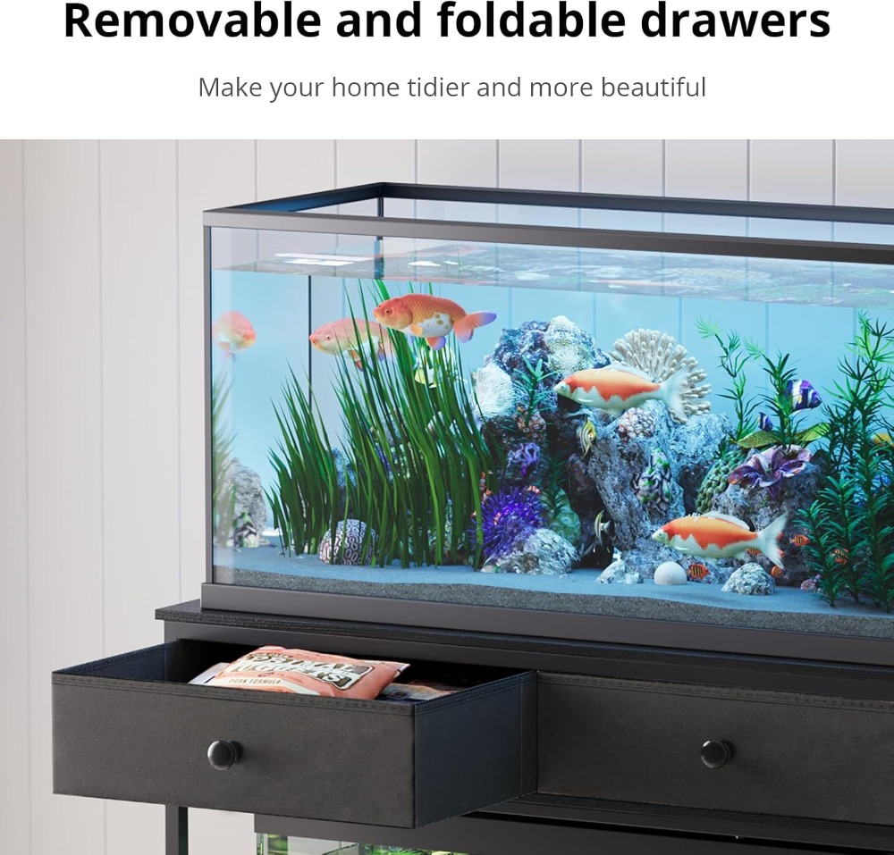 40 Gallon Aquarium Stand with  - đánh giá và giá Aquarium Fish Black