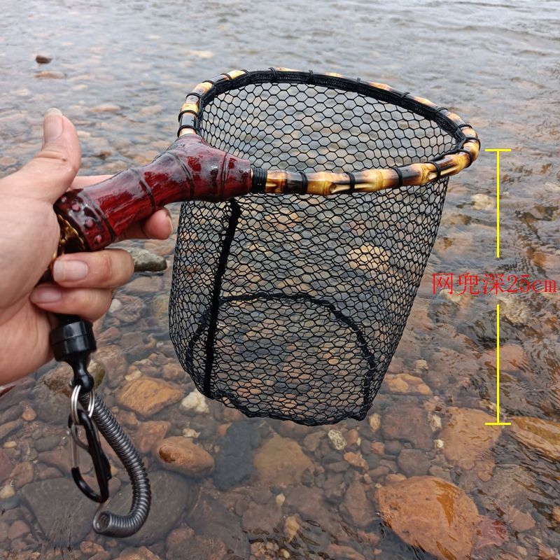 Pure Handmade Wooden handle Fl - đánh giá và giá Fish Net Handle