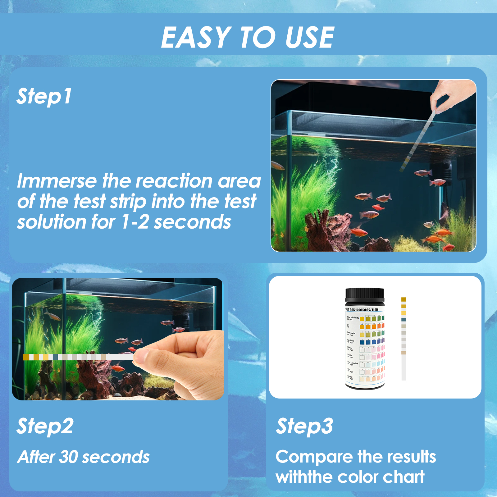 100Pcs Aquarium Test Strips Wa - đánh giá và giá Aquarium Test Kit