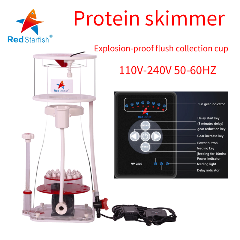 110-240V Red Starfish  Aquariu - đánh giá và giá Protein Skimmer Reef