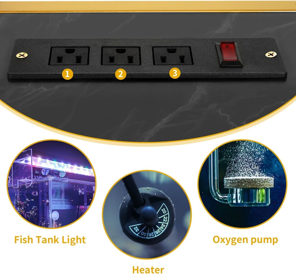 55-75 Gallon Aquarium Stand wi - đánh giá và giá Aquarium Fish Black