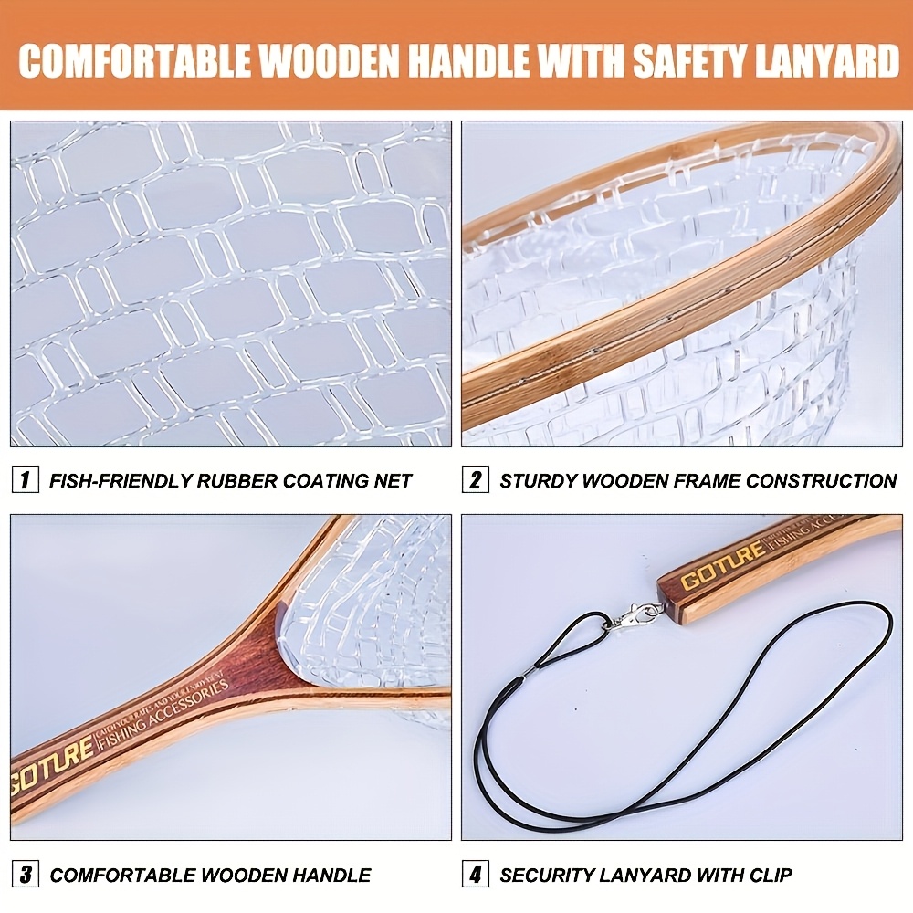 Goture Fly Fishing Net - Fish- - đánh giá và giá Fish Net Handle