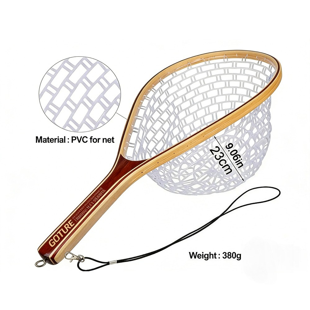 Goture Fly Fishing Net - Fish- - đánh giá và giá Fish Net Handle