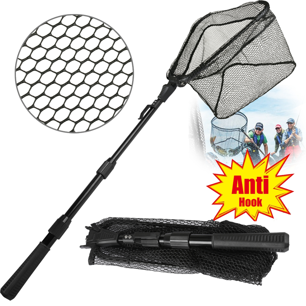 Fishing Net Collapsible Fish L - đánh giá và giá Fish Net Handle