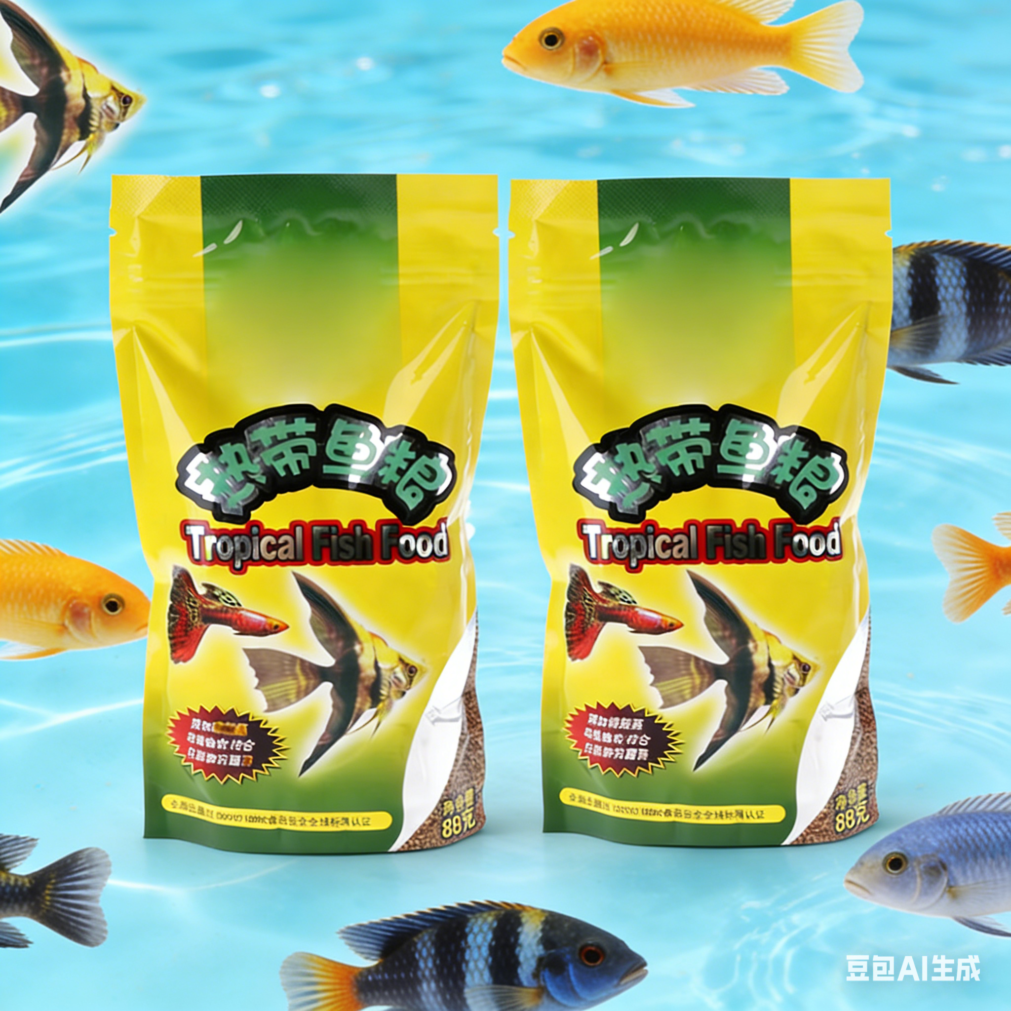 1/2pcs Aquarium Tank Tropical  - đánh giá và giá Fish Food Flake