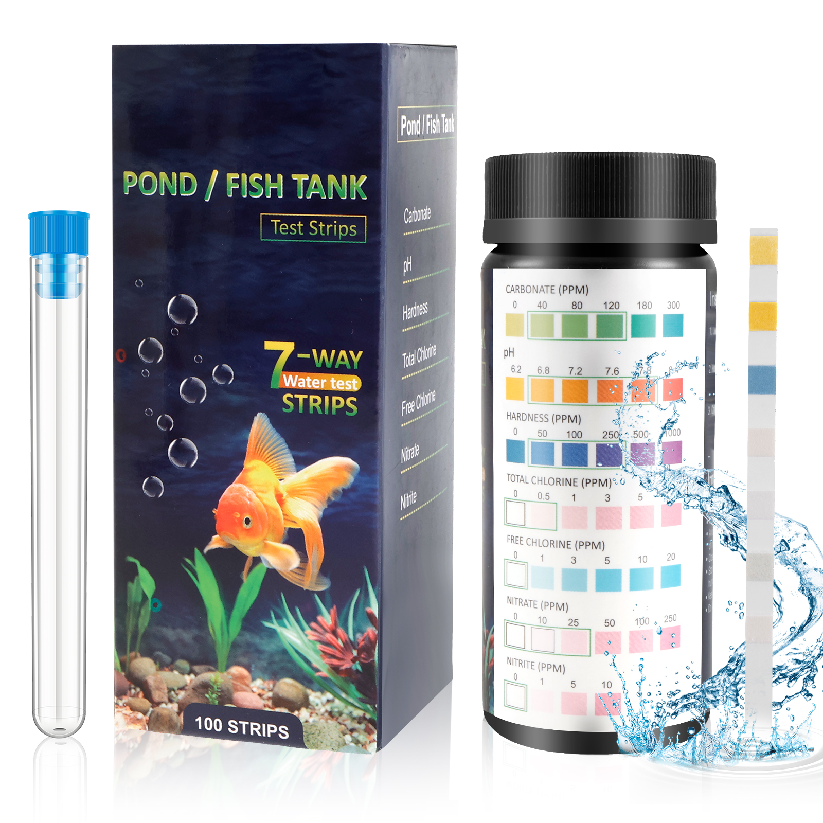 100Pcs 7 in 1 Aquarium Test St - đánh giá và giá Aquarium Test Kit